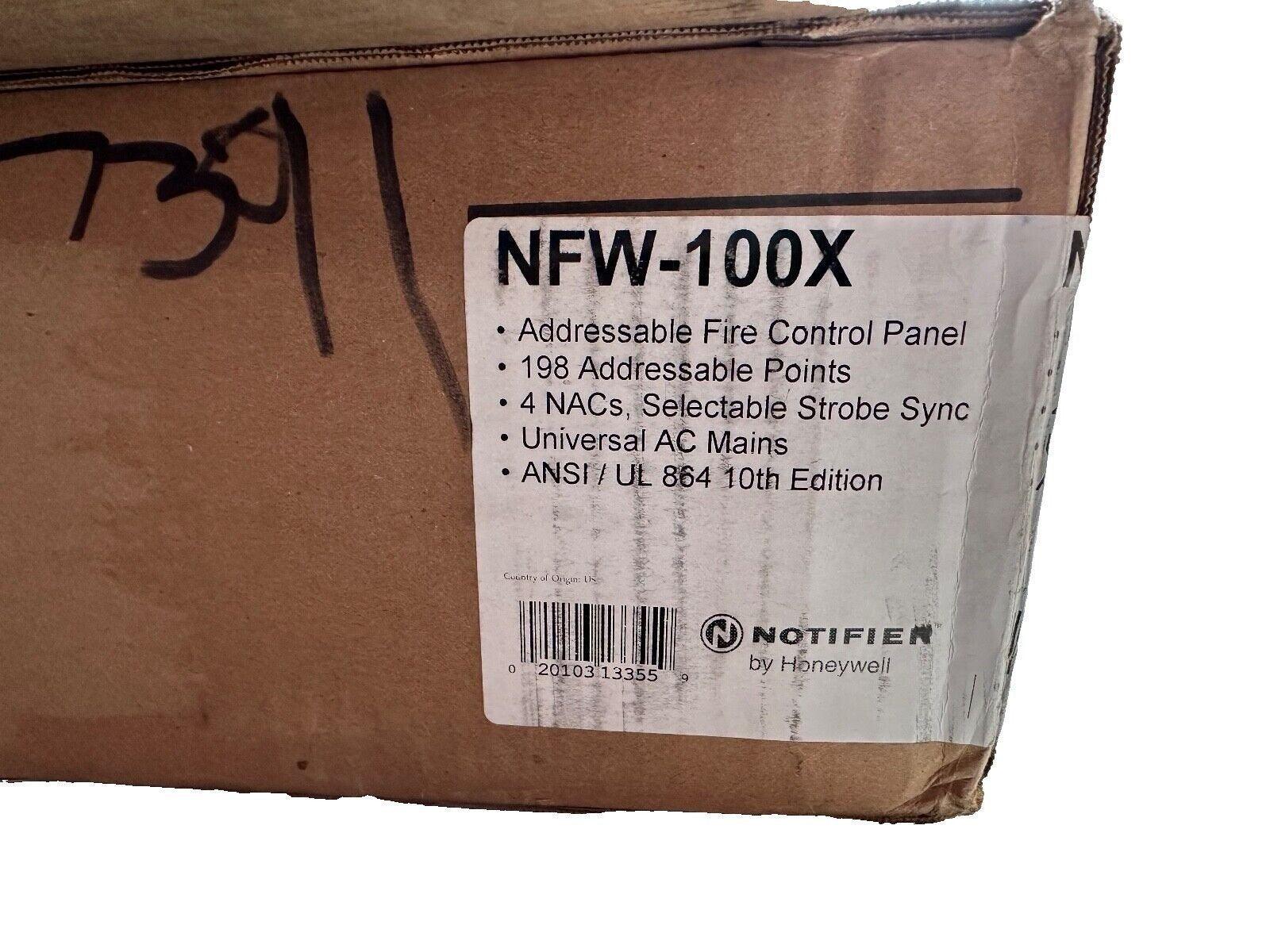NFW-100X addressable fire control panel box by Notifier Honeywell, 198 points, UL 864 10th Ed