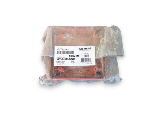 Siemens MT-SUR-BOX 500-693168 Fire Alarm Back Box Red (NEW IN BOX)