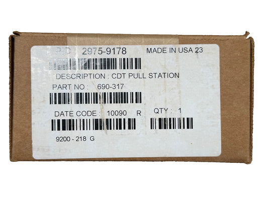 Simplex 2975-9178 Fire Alarm Pull Station Back Box Red (NEW IN BOX)