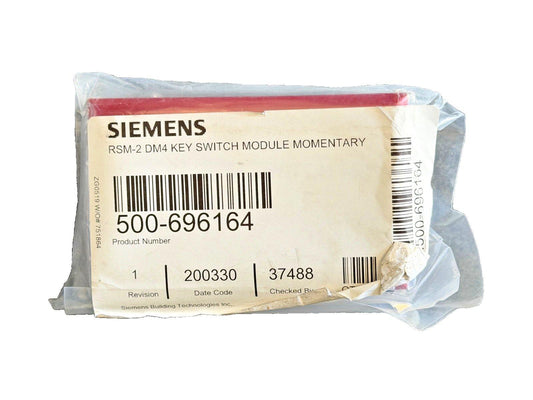 Siemens RSM-2 DM4 momentary key switch module, fire alarm equipment part 500-696164