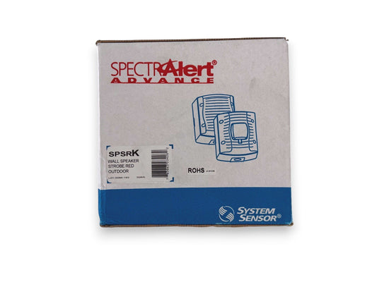 System Sensor SPSRK Fire Alarm Speaker Strobe Wall Red Outdoors (NEW IN BOX)