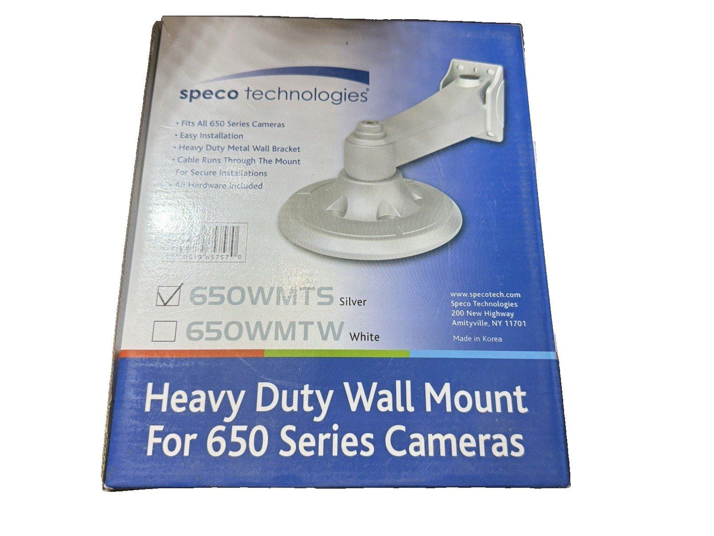 Speco Technologies 650WMTS Heavy Duty Wall Mount For 650 Cameras (NEW IN BOX)