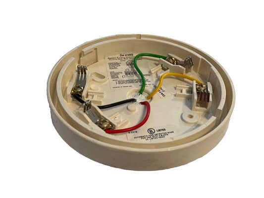 Siemens DB-X3RS fire alarm base with wiring terminals and UL listing, compatible with S-2378 detector head