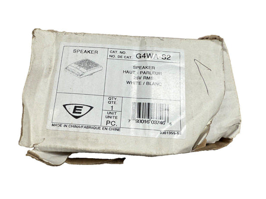 G4WA-S2 25V RMS white fire alarm speaker in original packaging, made in China