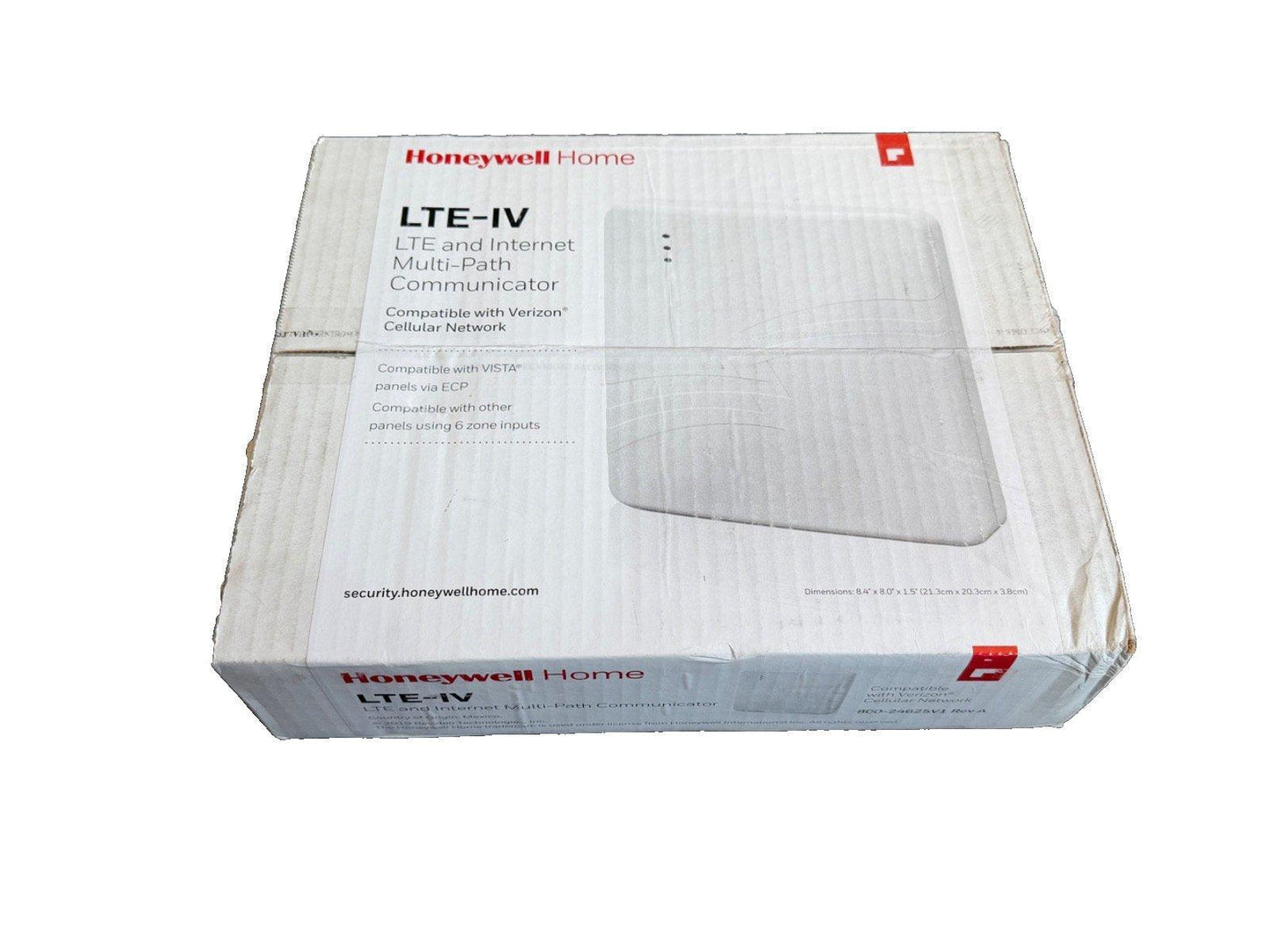 Honeywell Home LTE-IV multi-path communicator for fire alarm systems, compatible with Verizon cellular network