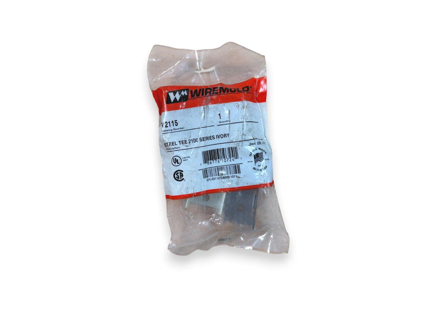 Legrand Wiremold V2115 Steel Tee 2100 Series Ivory (NEW IN BOX)