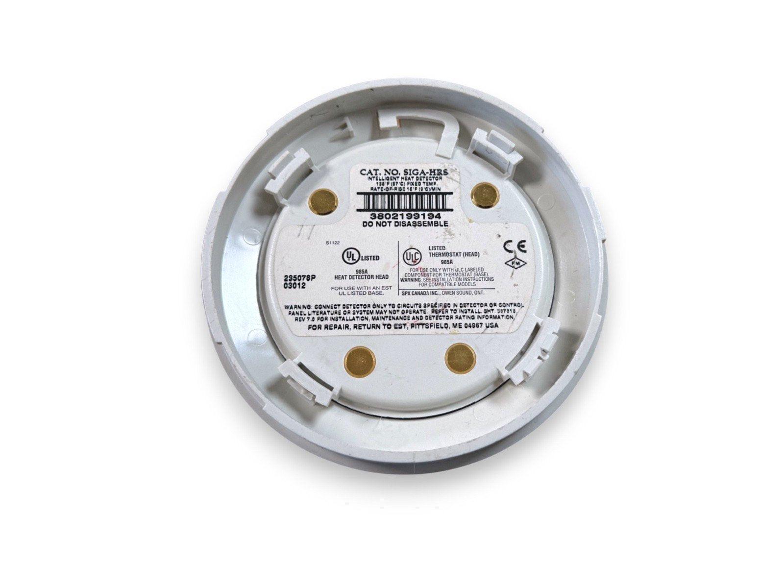 SIGA-HRS intelligent heat detector head with UL listed certification for fire alarm systems