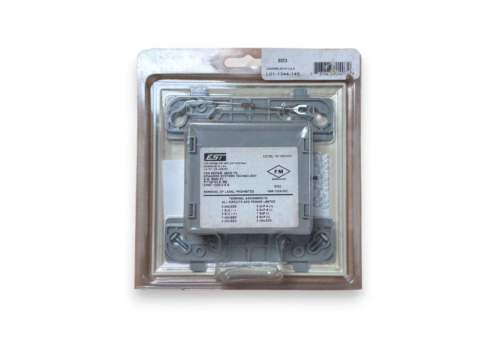 EST M500MF fire alarm module in sealed packaging, FM approved, for dry applications