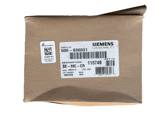 Siemens SE-MC-CR 500-636031 Fire Alarm Speaker Strobe Ceiling Red (NEW IN BOX)