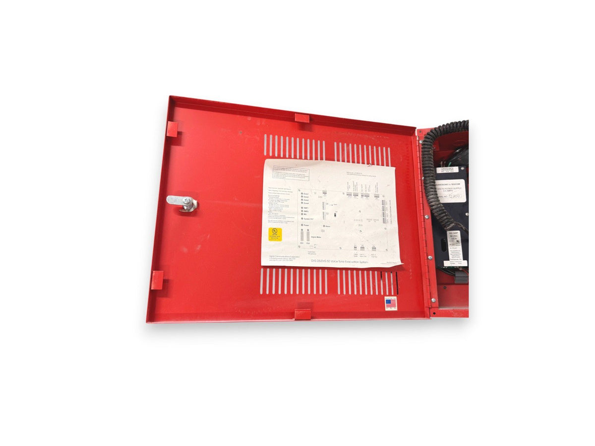 SigCom DVS-25 Voice Evacuation Paging System Control Panel