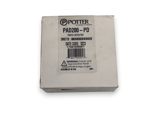Potter PAD200-PD Fire Alarm Smoke Detector Head (NEW IN BOX)