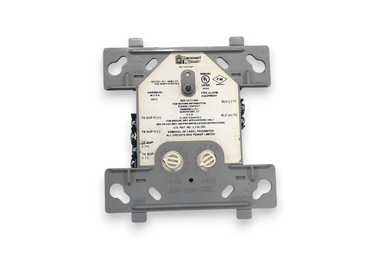 Gamewell-FCI AMM-2IF Fire Alarm Addressable Dual Monitor Module