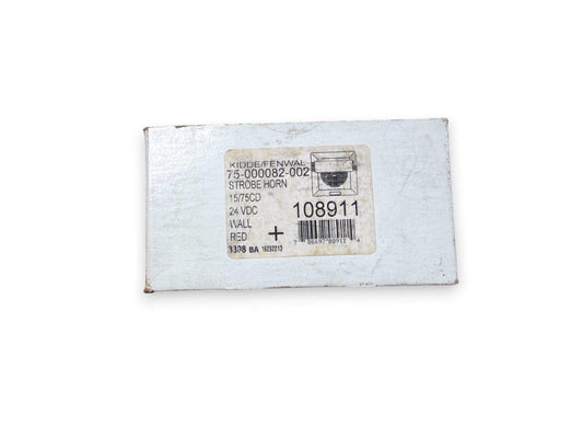 Kidde Fenwal 75-000082-002 strobe horn, 24 VDC wall mount, red, fire alarm equipment