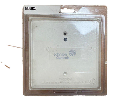 Johnson Controls M500XJ fire alarm module in sealed packaging, used fire safety equipment