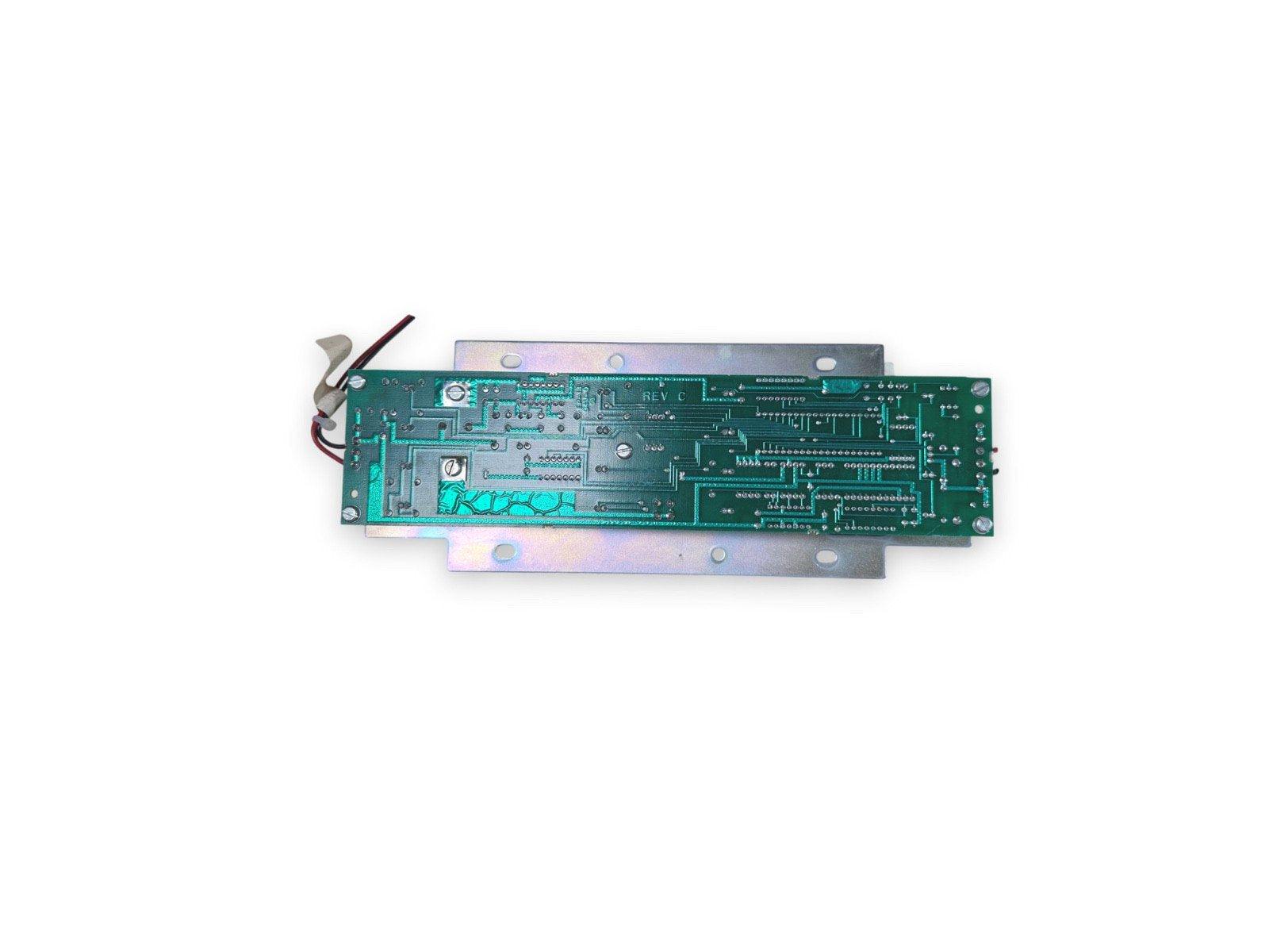 Fire alarm control panel circuit board with wiring, REV C model for fire safety systems