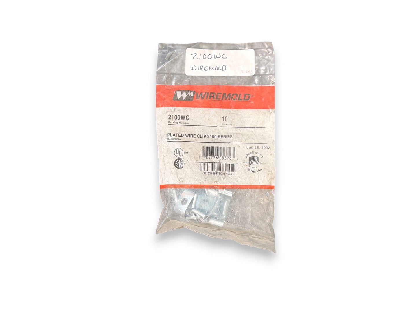 Legrand Wiremold 10x 2100WC Plated Wire Clip 2100 Series (NEW IN BOX)