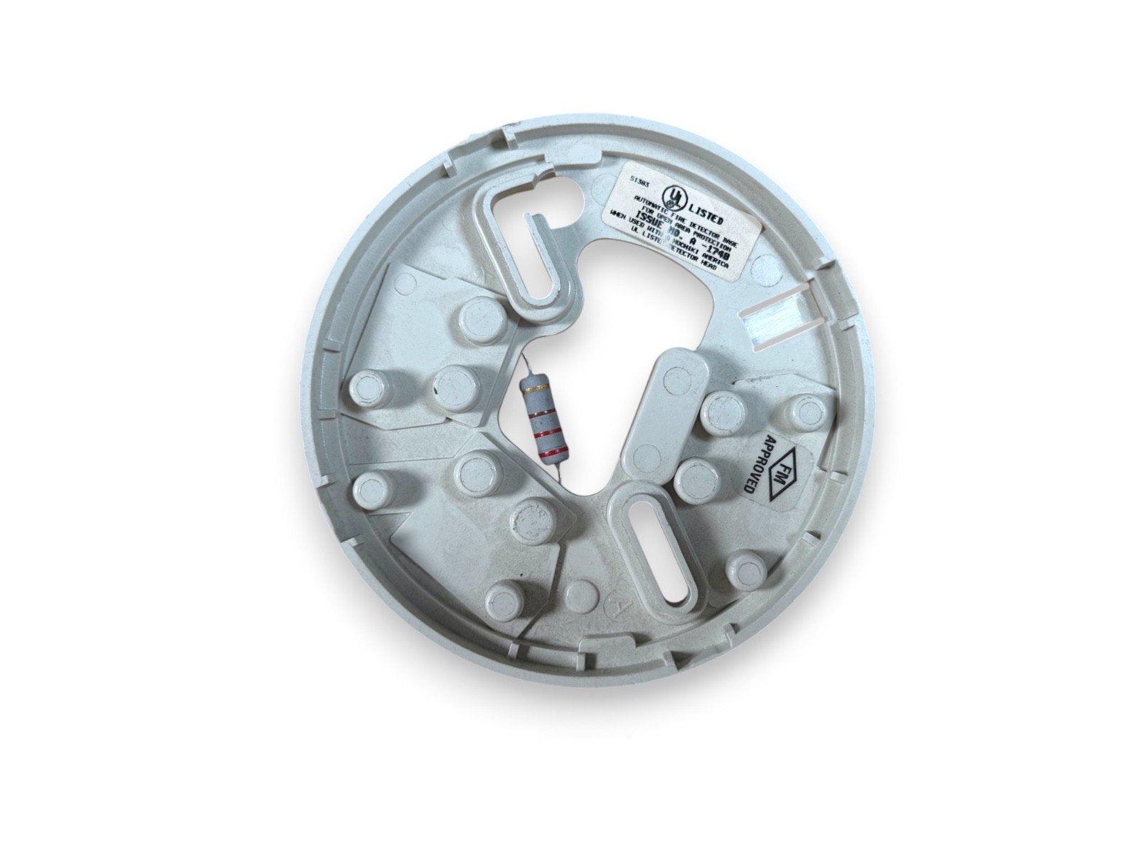 UL Listed fire alarm detector base with resistor, FM approved for commercial safety systems