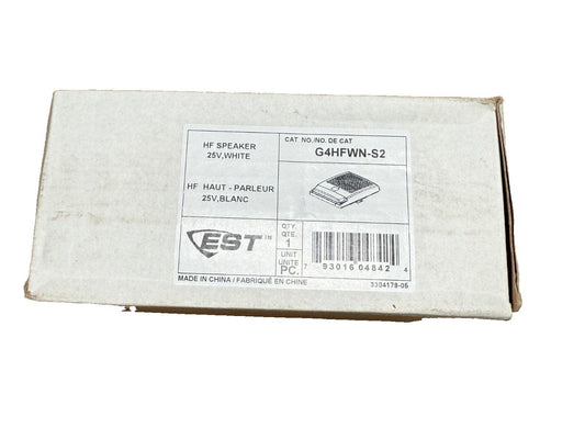 EST HF Speaker 25V White G4HF WN-S2 fire alarm equipment box