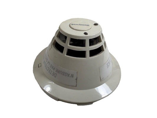 Honeywell smoke detector for fire alarm systems, white ceiling-mounted safety device