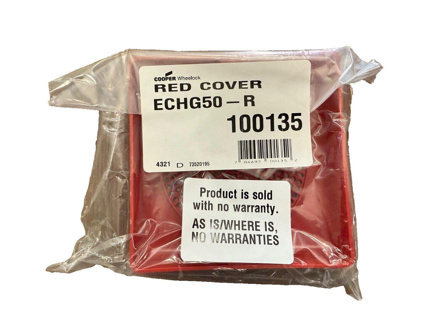 Eaton Wheelock ECHG50-R Fire Alarm Grill Plate for E50 Speaker Red (NEW IN BOX)