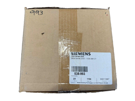 Siemens DEM Series 2000 100A SM CT fire alarm component in original packaging, model 538-993