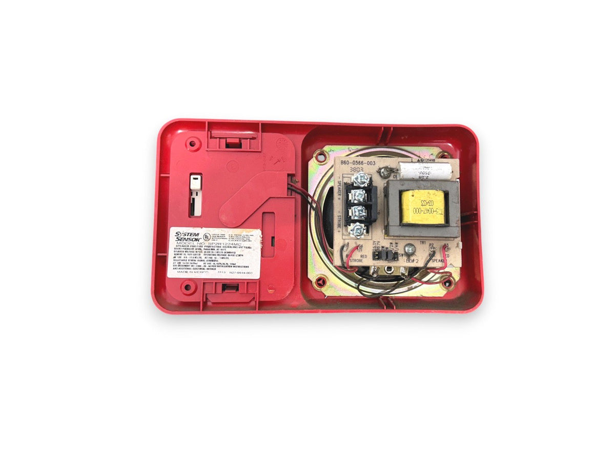 System Sensor SP2R1224MC Fire Alarm Speaker Strobe Wall Red