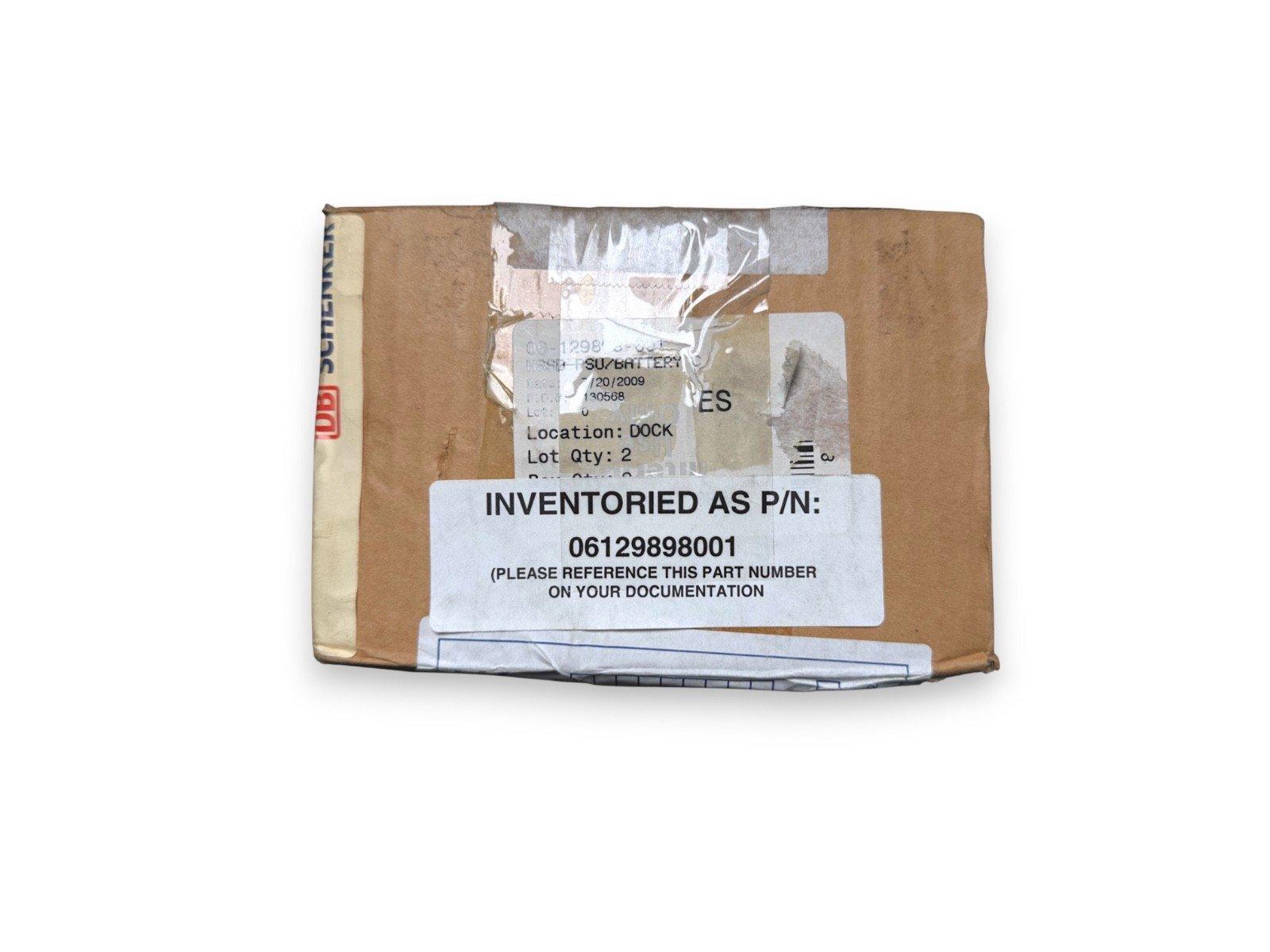 Schenecker fire alarm battery part 06129898001 in original packaging, surplus equipment