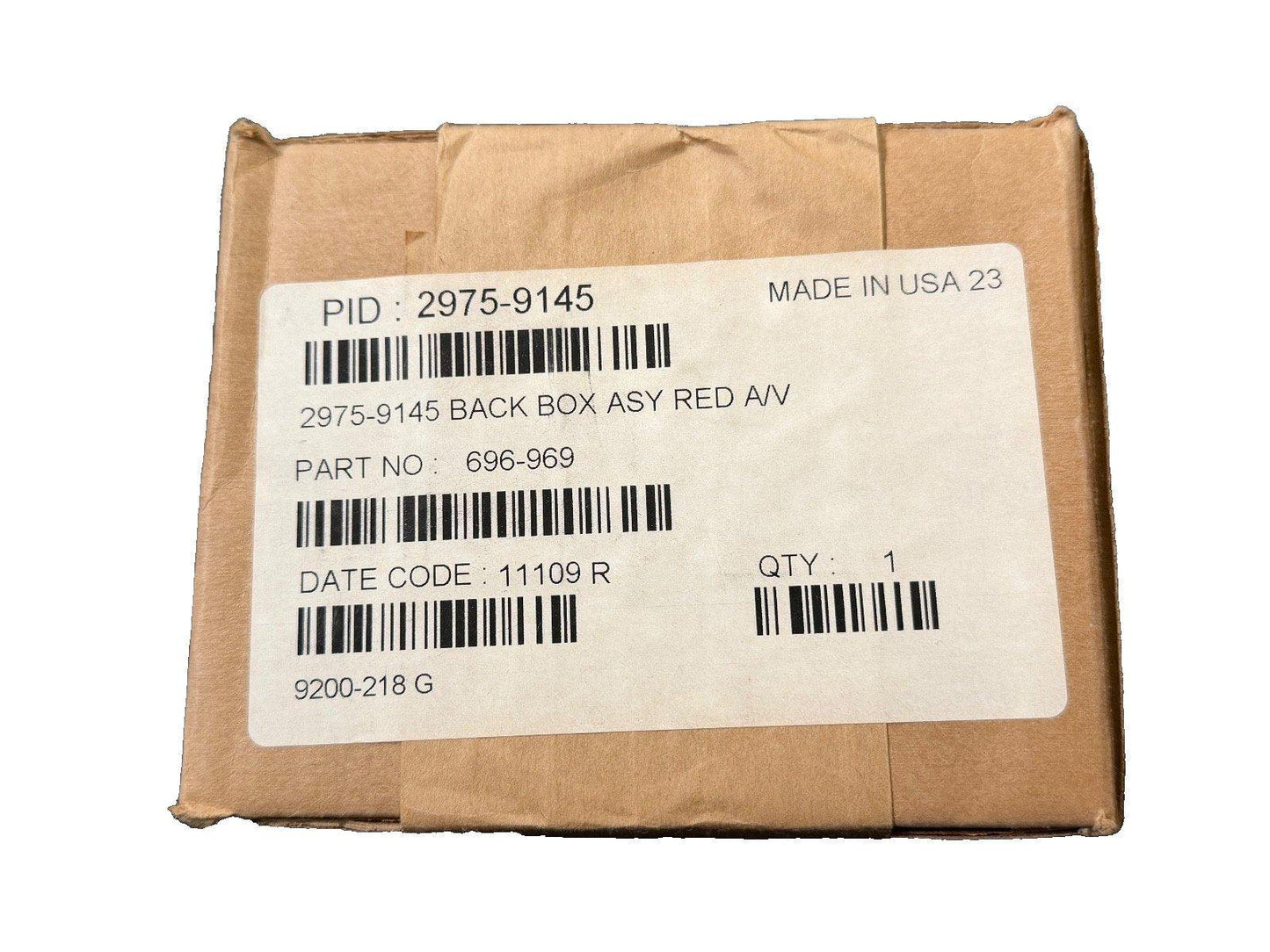 Simplex 2975-9145 Fire Alarm AV Back Box Red (NEW IN BOX)