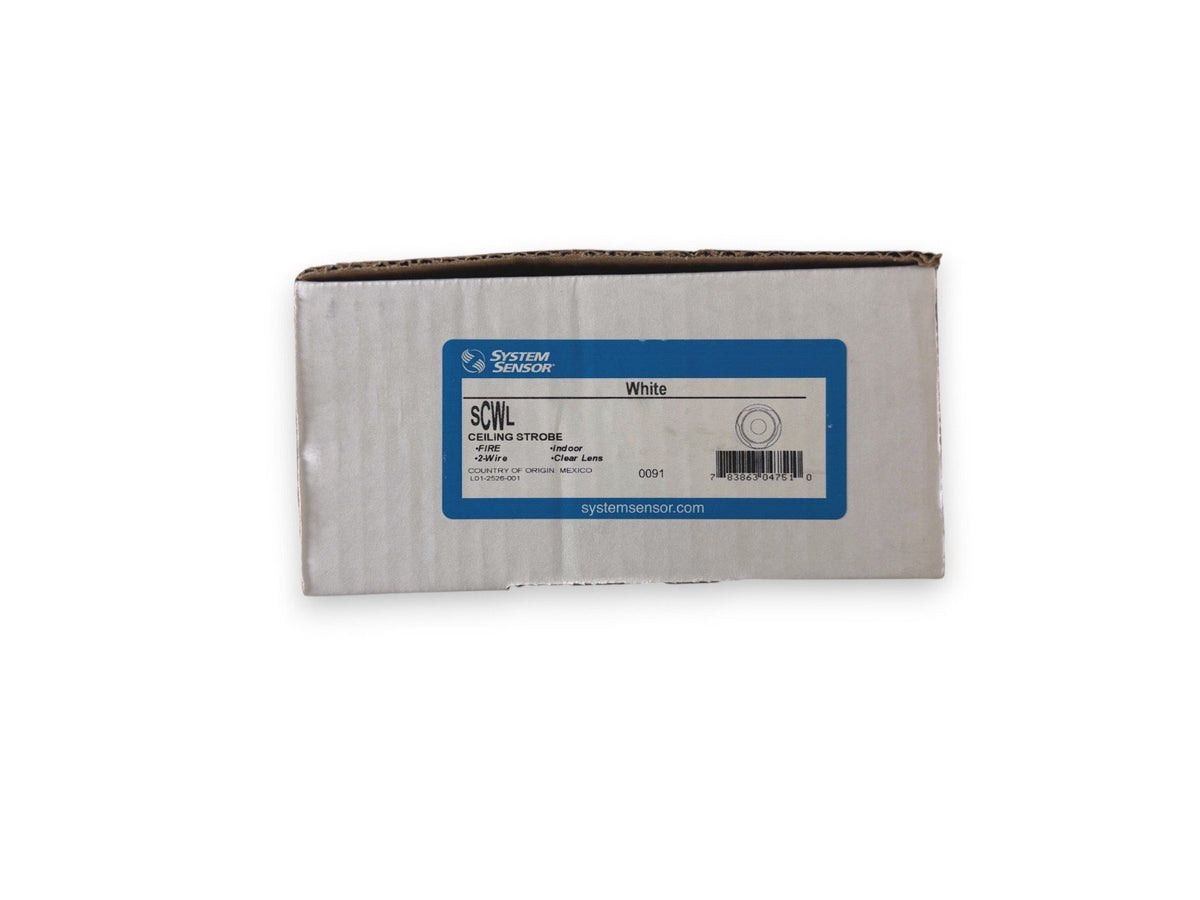 System Sensor SCWL Fire Alarm Strobe Ceiling White (NEW IN BOX)