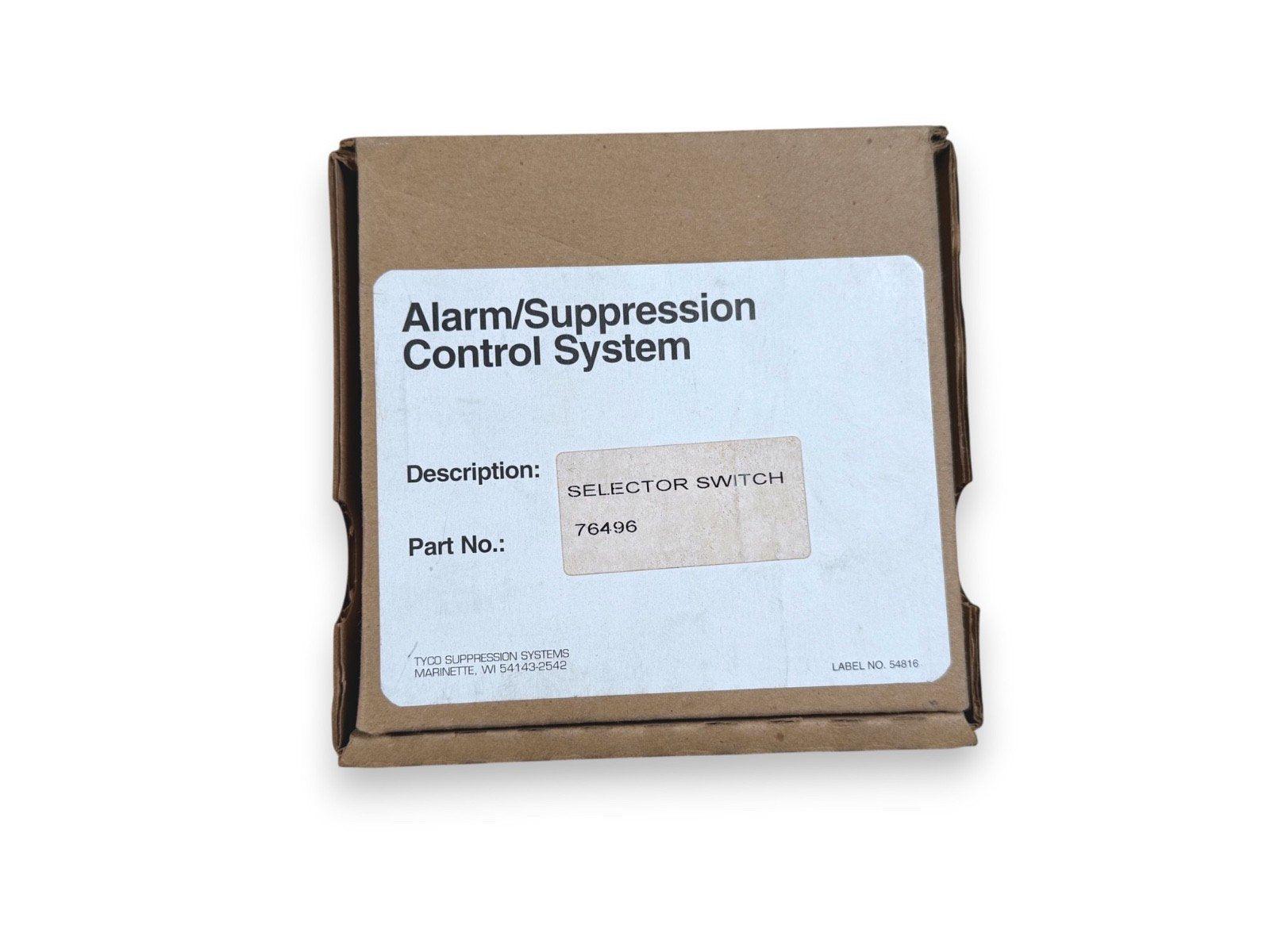 Alarm/Suppression Control System selector switch part 76496 in original box