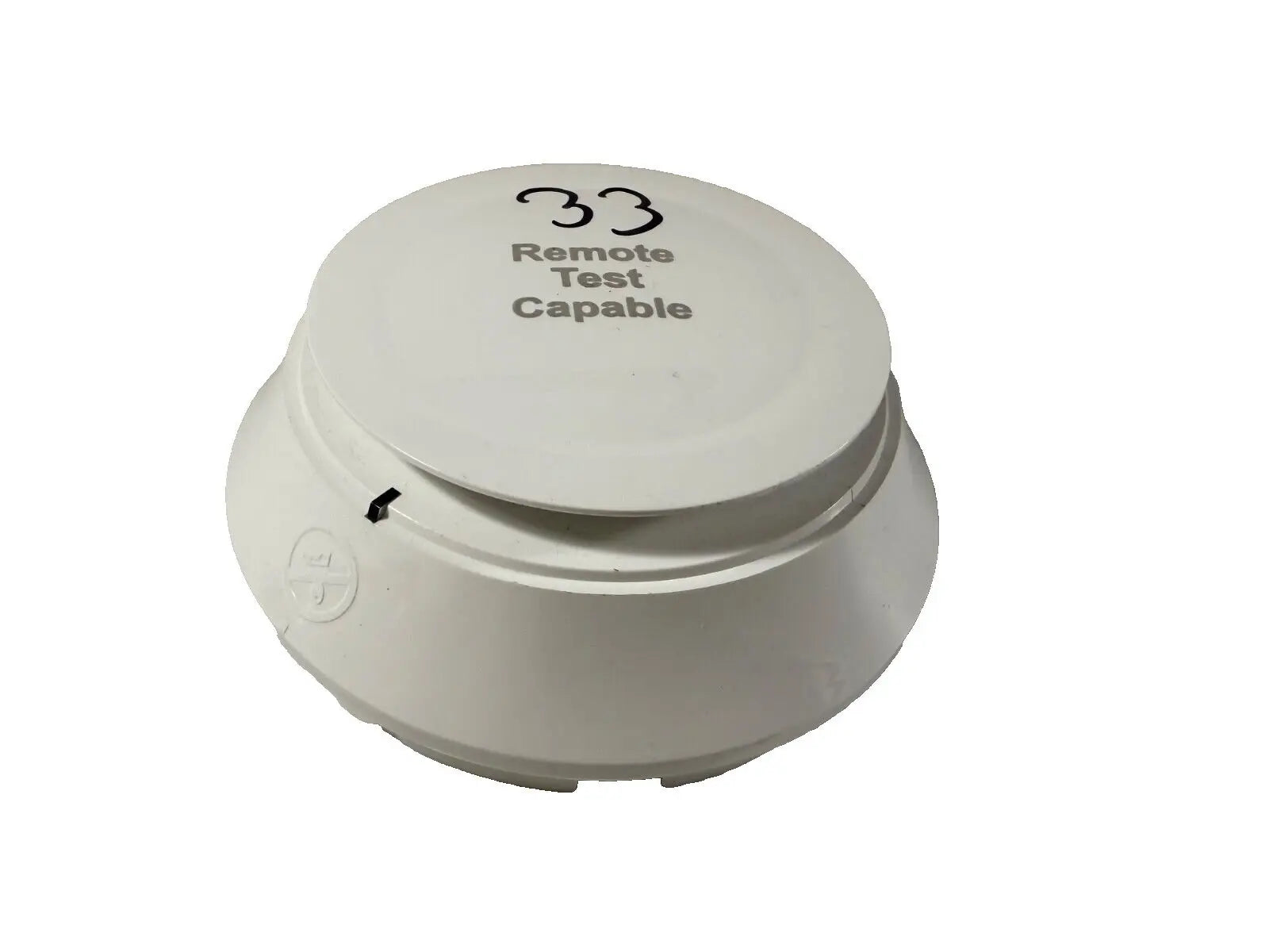 White NOTIFIER NP-200R fire alarm smoke detector with a smooth, rounded design and "Remote Test Capable" label.