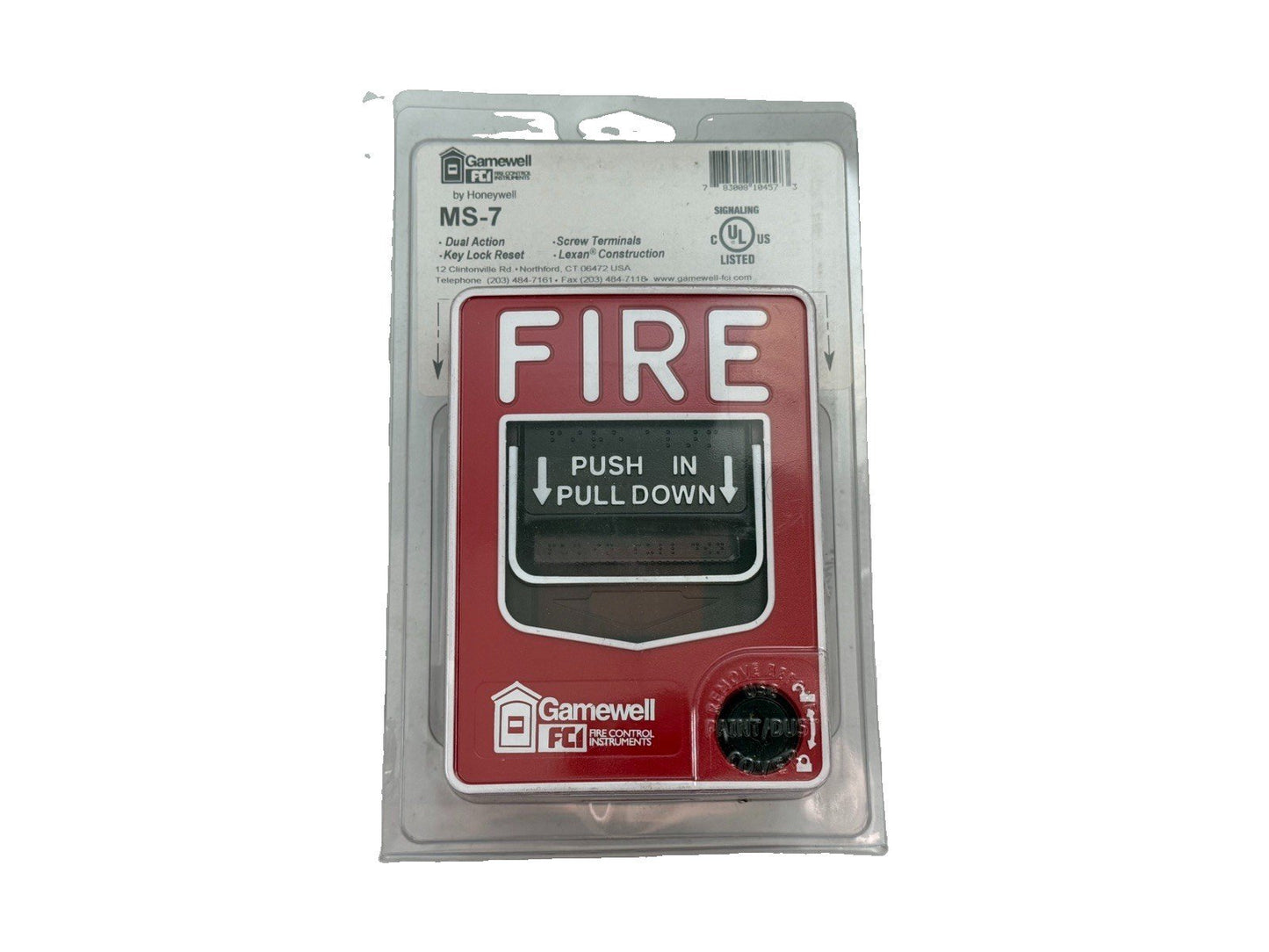 Gamewell-FCI MS-7 Fire Alarm Pull Station (NEW IN BOX)