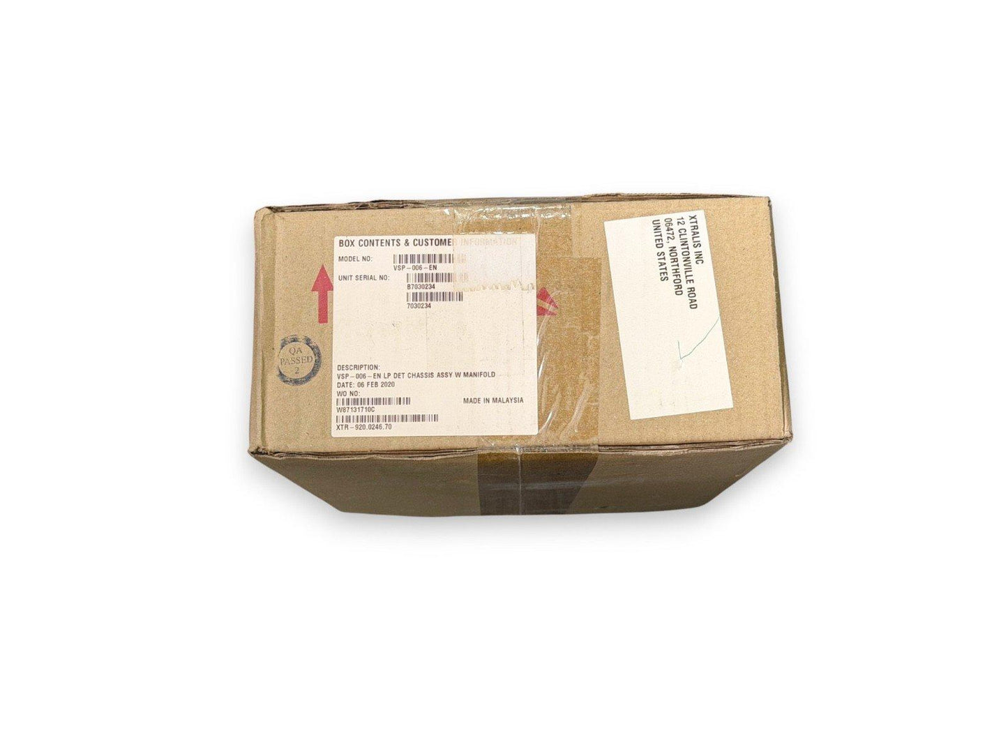 VSP-006 fire alarm chassis assembly in sealed box, model VSP-006-EN, made in Malaysia