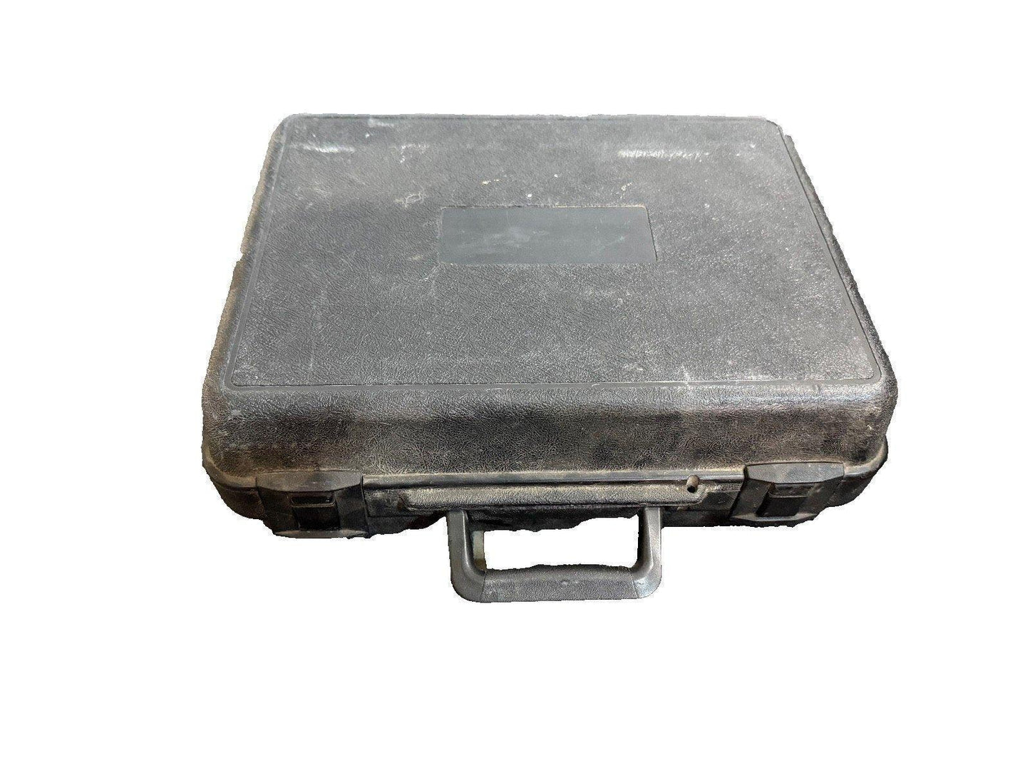 Used rugged black plastic case for fire alarm equipment storage and transport