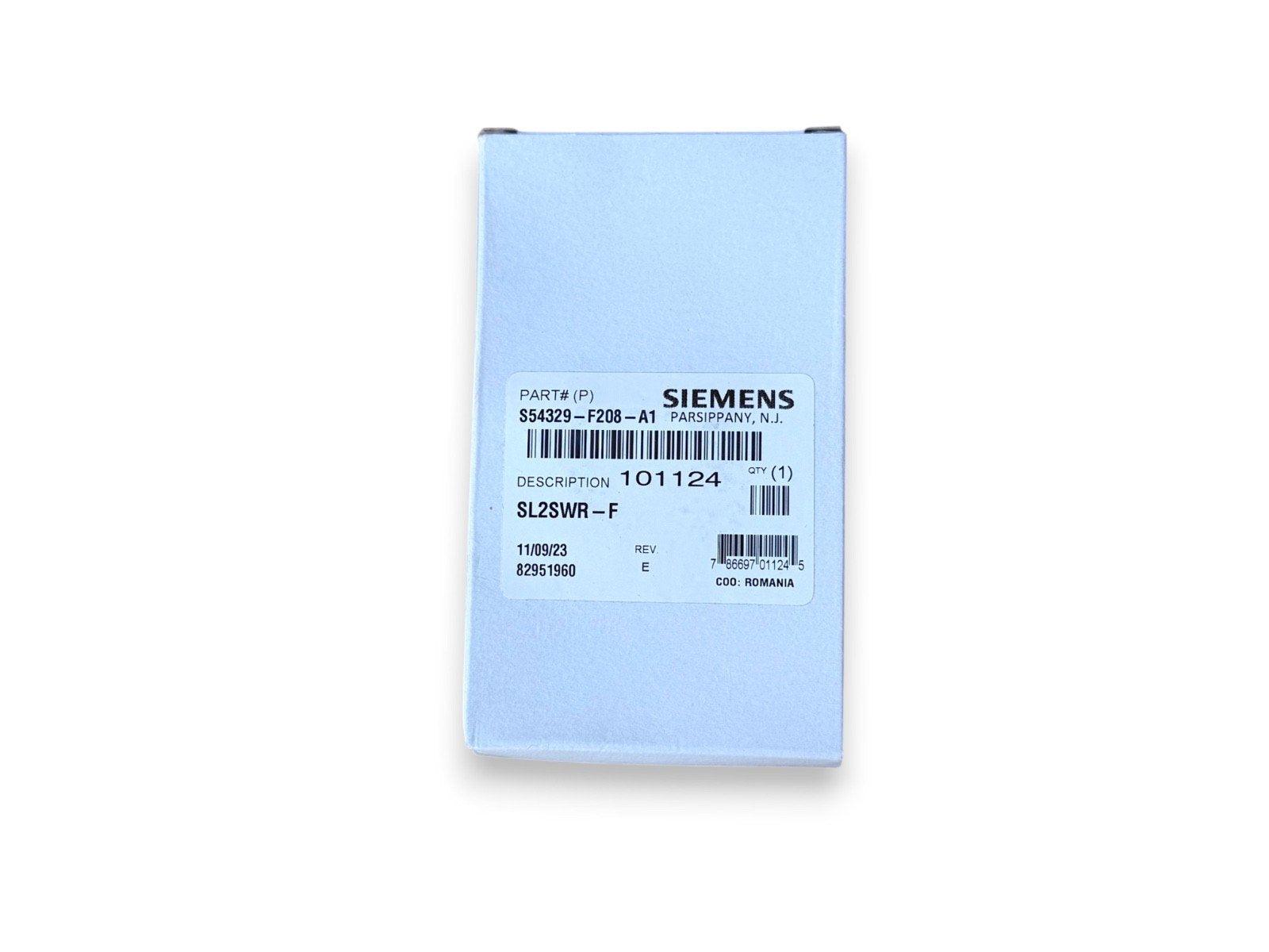 Siemens SL2SWR-F fire alarm control module, part # S54329-F208-A1, new surplus equipment