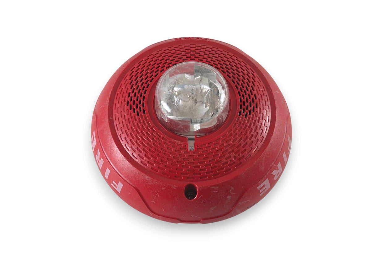 System Sensor SPSCRL Fire Alarm Speaker Strobe Ceiling Red