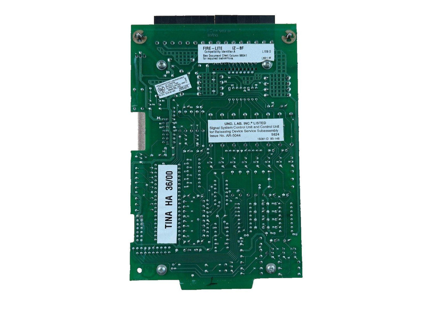 Fire-Lite IZ-8F fire alarm control panel circuit board, UL listed signal system component for commercial use