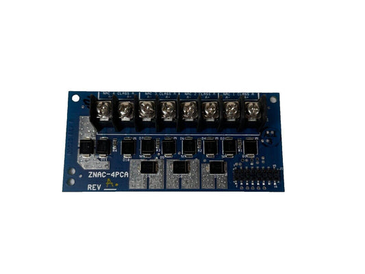 ZNAC-4PCA fire alarm control panel circuit board with Class A NAC terminals and connectors