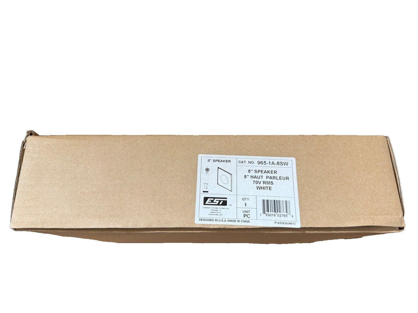 EST Edwards 965-1A-8SW Fire Alarm 8" Speaker White (NEW IN BOX)