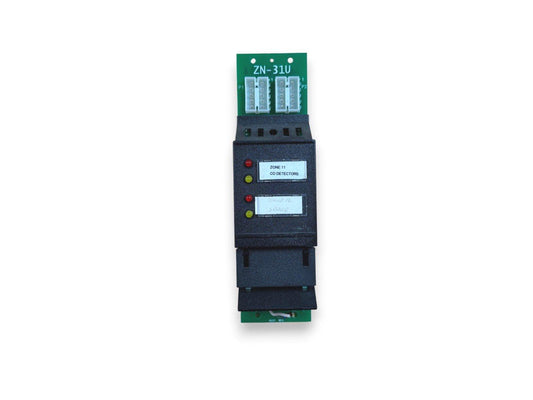 ZN-31U fire alarm zone module for CO detectors with LED indicators, used in commercial fire safety systems