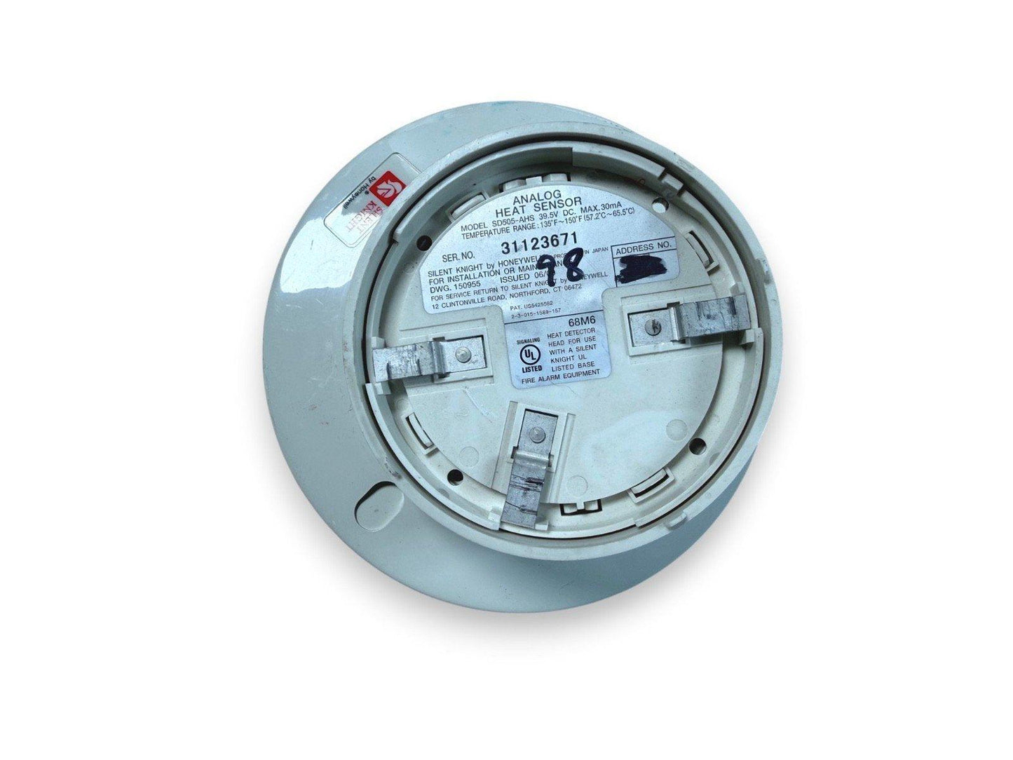 Silent Knight SD505-AHS Fire Alarm Heat Detector Head + Base