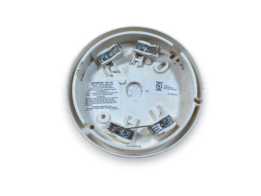 Siemens DB-3S fire alarm detector base with UL listed wiring terminals for commercial security systems