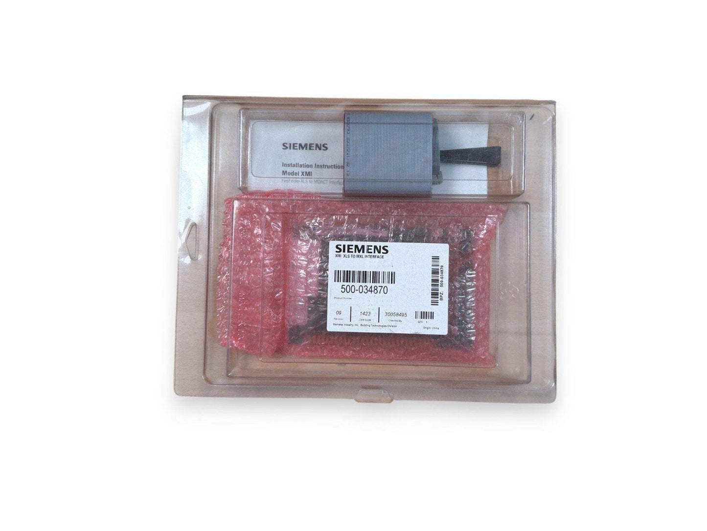 Siemens XMI XLS to MXL Interface module 500-034870 in sealed packaging with instructions