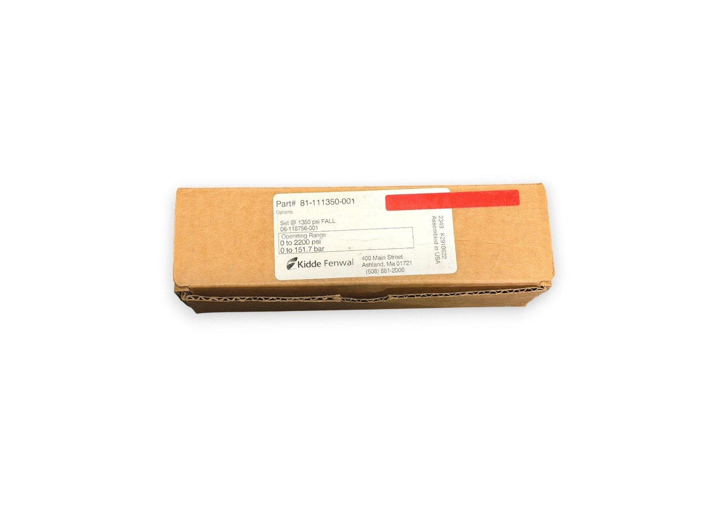 Kidde-Fenwal 81-111350-001 Supervisory Pressure Switch (NEW IN BOX)
