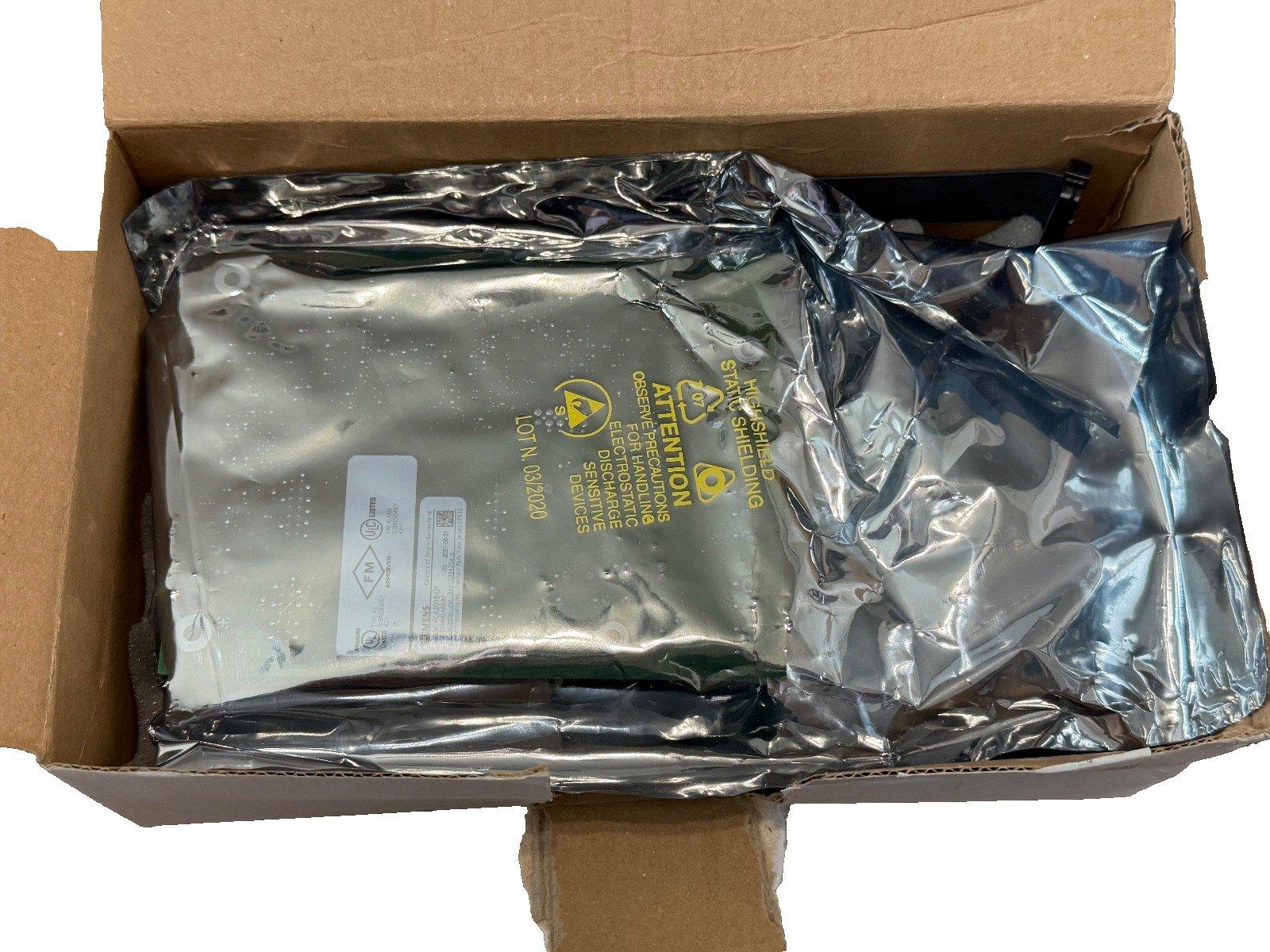 Fire alarm control panel in static shielding bag, packaged in cardboard box for safe shipping