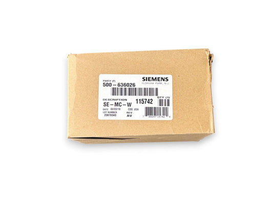 Siemens SE-MC-W fire alarm component in original packaging, part #500-636026, USA made