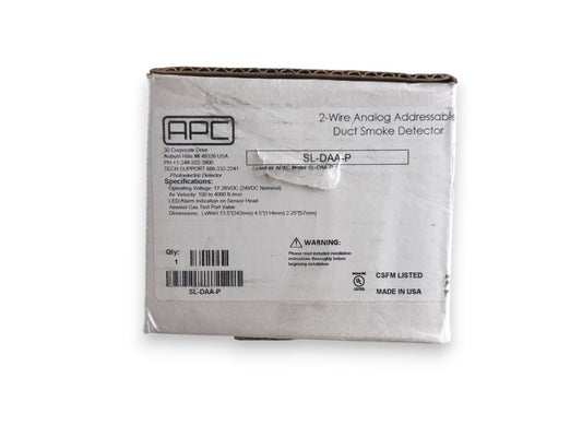 APC (Air Products) SL-DAA-P 2-Wire Analog Addressable Duct Detector (NEW IN BOX)