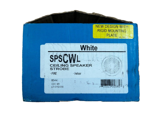 System Sensor SPSCWL Fire Alarm Speaker Strobe Ceiling White (NEW IN BOX)