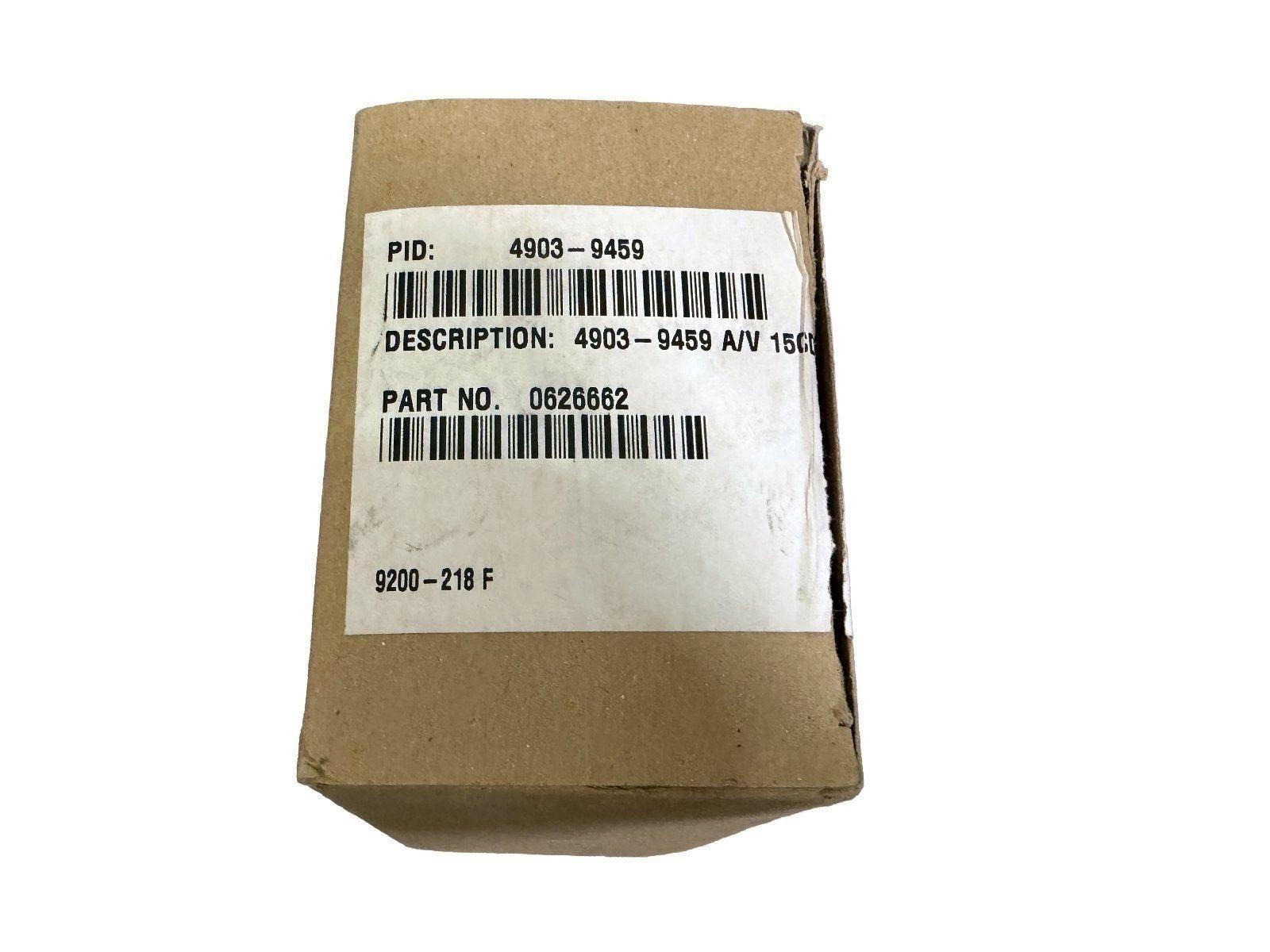Fire alarm equipment part in cardboard box with PID 4903-9459 and part number 0626662 label