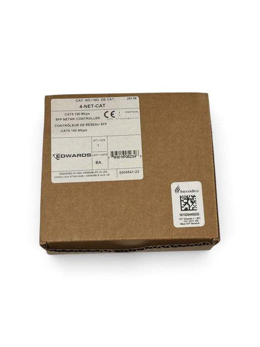 EST Edwards 4-NET-CAT CAT5 100 Mbps SFP Network Controller (NEW IN BOX)